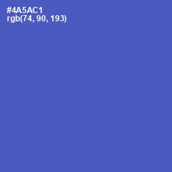 #4A5AC1 - Indigo Color Image