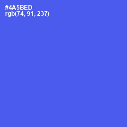 #4A5BED - Royal Blue Color Image