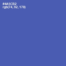 #4A5CB2 - San Marino Color Image