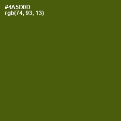 #4A5D0D - Verdun Green Color Image