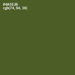 #4A5E26 - Woodland Color Image