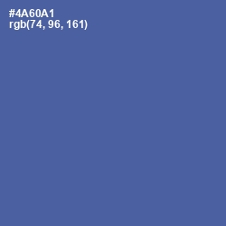 #4A60A1 - San Marino Color Image