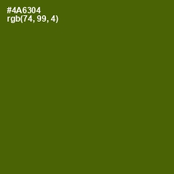#4A6304 - Green Leaf Color Image