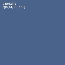 #4A638B - Bismark Color Image