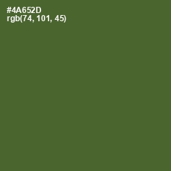 #4A652D - Chalet Green Color Image