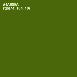 #4A680A - Green Leaf Color Image