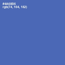 #4A68B6 - San Marino Color Image
