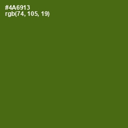 #4A6913 - Green Leaf Color Image