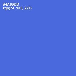 #4A69DD - Indigo Color Image