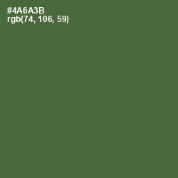 #4A6A3B - Chalet Green Color Image