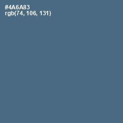 #4A6A83 - Bismark Color Image