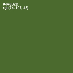 #4A6B2D - Chalet Green Color Image