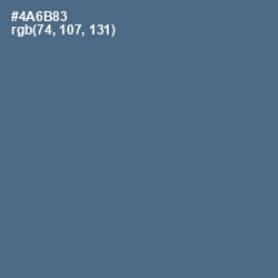 #4A6B83 - Bismark Color Image