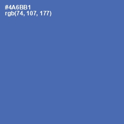 #4A6BB1 - San Marino Color Image