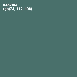 #4A706C - Cutty Sark Color Image