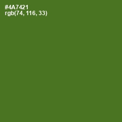 #4A7421 - Chalet Green Color Image