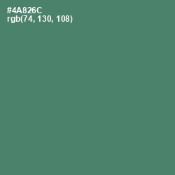 #4A826C - Viridian Color Image