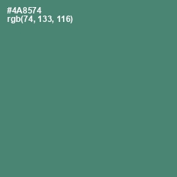 #4A8574 - Viridian Color Image
