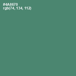 #4A8670 - Viridian Color Image