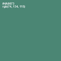 #4A8673 - Viridian Color Image