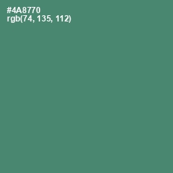 #4A8770 - Viridian Color Image
