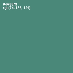 #4A8879 - Viridian Color Image