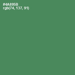 #4A895B - Hippie Green Color Image