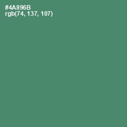 #4A896B - Viridian Color Image