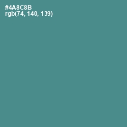 #4A8C8B - Smalt Blue Color Image