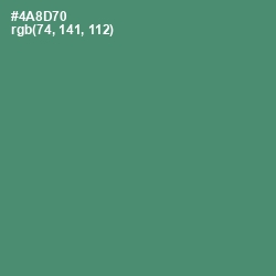 #4A8D70 - Viridian Color Image