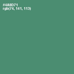 #4A8D71 - Viridian Color Image