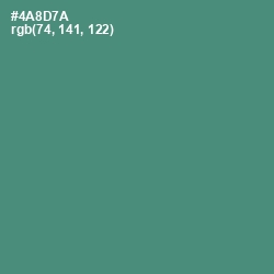 #4A8D7A - Viridian Color Image