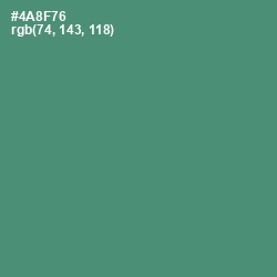 #4A8F76 - Viridian Color Image