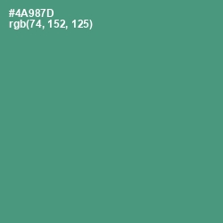 #4A987D - Viridian Color Image