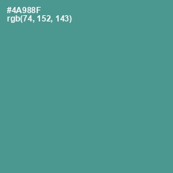 #4A988F - Smalt Blue Color Image
