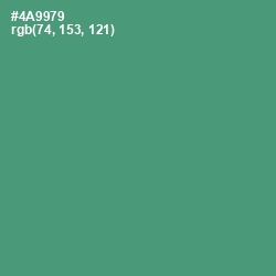 #4A9979 - Viridian Color Image