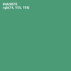 #4A9B76 - Viridian Color Image