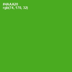 #4AAA20 - Apple Color Image