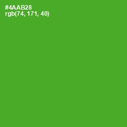 #4AAB28 - Apple Color Image