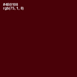 #4B0108 - Rustic Red Color Image