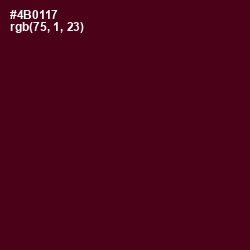 #4B0117 - Cab Sav Color Image