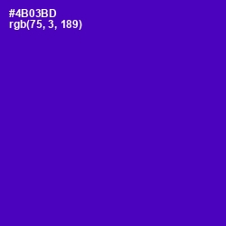 #4B03BD - Purple Color Image