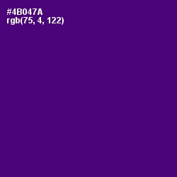 #4B047A - Honey Flower Color Image
