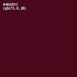 #4B081C - Cab Sav Color Image