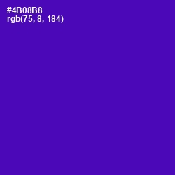 #4B08B8 - Purple Color Image