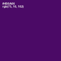 #4B0A66 - Scarlet Gum Color Image