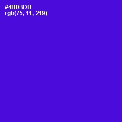 #4B0BDB - Purple Heart Color Image