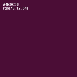 #4B0C36 - Blackberry Color Image