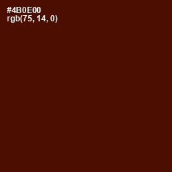 #4B0E00 - Mahogany Color Image