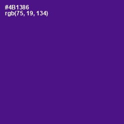 #4B1386 - Pigment Indigo Color Image